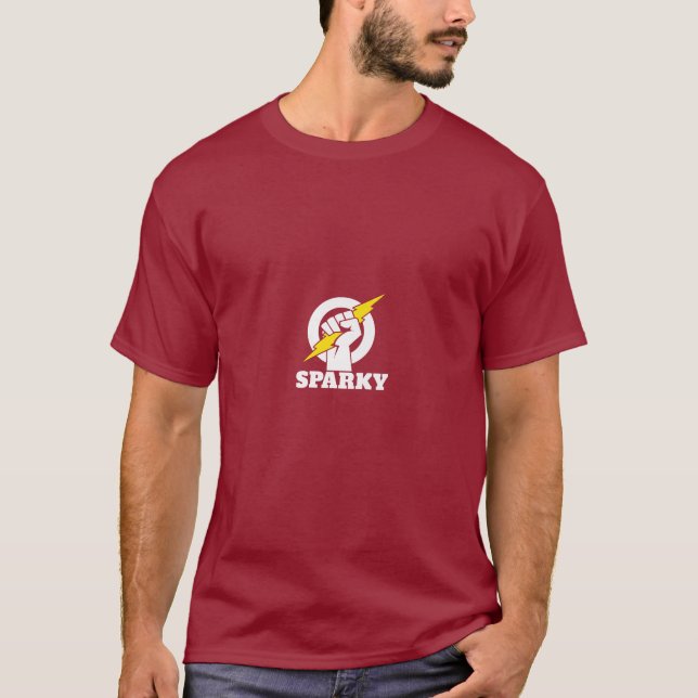 Electrician lightning bolt Electrician sparky T-Shirt (Front)
