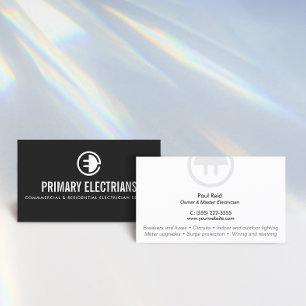 Electrician Logo  Business Card
