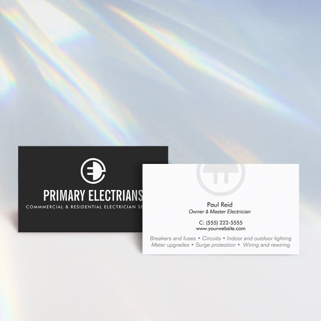 Electrician Logo  Business Card (Creator Uploaded)