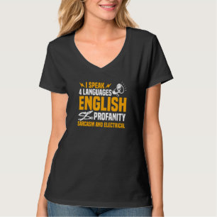 Electrician Men Women Electrical Engineer Humour T-Shirt