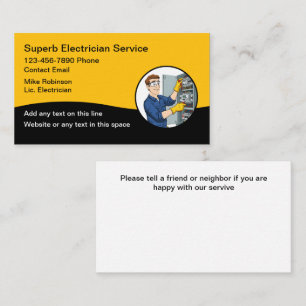 Electrician New Simple Business Cards