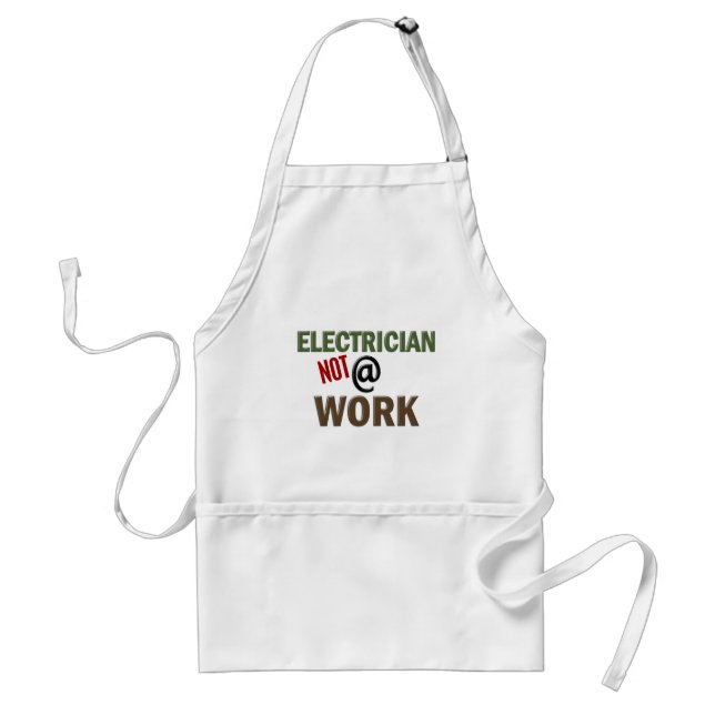 Electrician NOT At Work Standard Apron (Front)