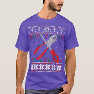 Electrician Plier Screwdriver Ugly Christmas Sweat T-Shirt