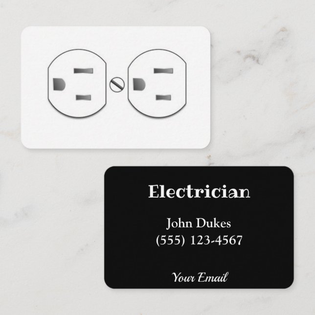 Electrician Plug-in Socket Business card (Front/Back)