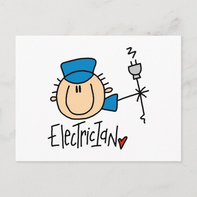 Electrician Postcard (Front)