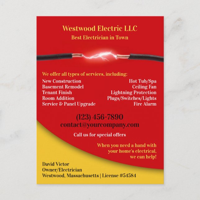 Electrician Postcards (Front)