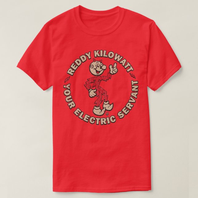 Electrician Reddy Kilowatt  T-Shirt (Design Front)