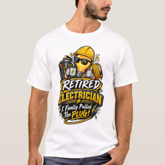 Electrician Retirement Gift T-Shirt