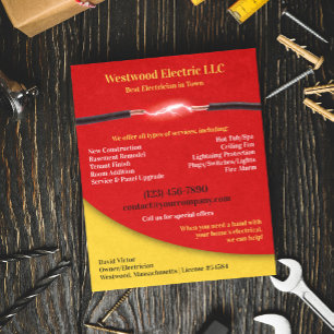 Electrician Services Flyer Template