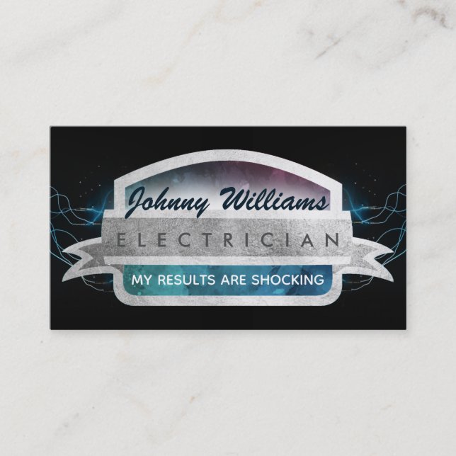 Electrician Slogans Business Cards (Front)