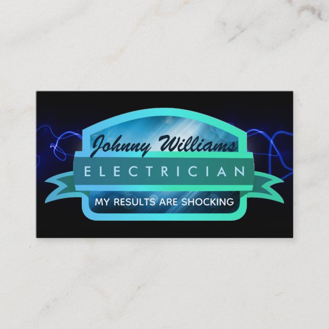 Electrician Slogans Business Cards (Front)