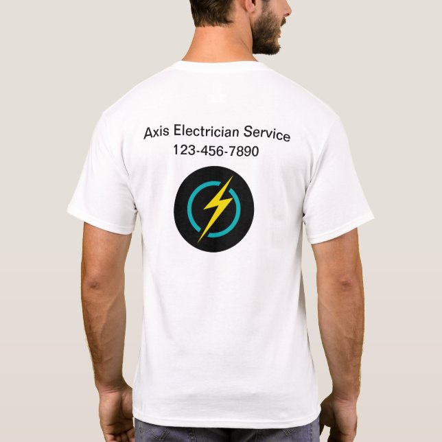 Electrician Staff Work Shirts (Back)