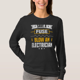 Electrician Stuff Men Electrical Pun Engineers Pre T-Shirt