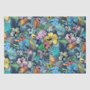 Electrician Tools Tropical Island Hawaiian Tissue Paper
