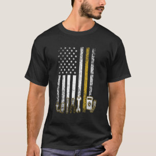Electrician Us Flag Tools For Electricians T-Shirt