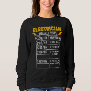 Electrician Wireman Lineman Power Current Expert H Sweatshirt
