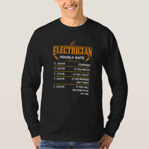 Electrician Wireman Lineman Power Current Expert H T-Shirt