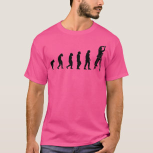 Electrician with tools on janitor ladder electrici T-Shirt