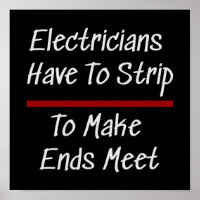 Electricians Joke Funny Novelty Humor Electrical