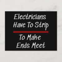 Electricians Joke Funny Novelty Humour Electrical