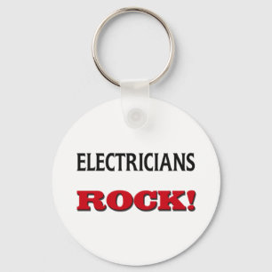 Electricians Rock Key Ring