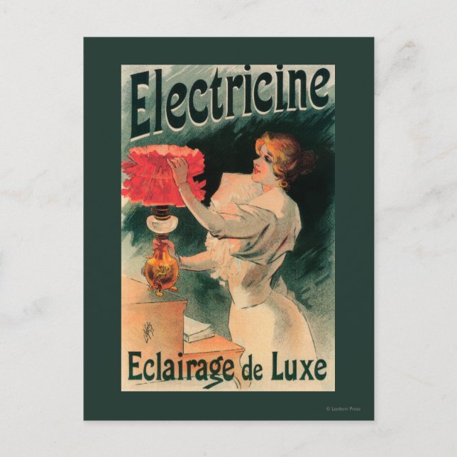 Electricine Promotional PosterFrance Postcard (Front)