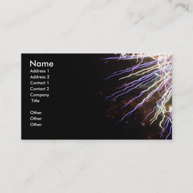 Electricity Business Card (Front)