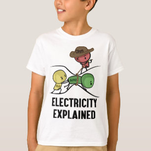 Electricity Explained Physics Nerd Gift I Teacher T-Shirt