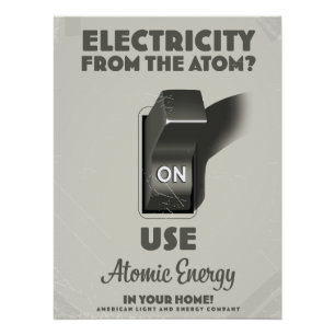 Electricity from the Atom Poster