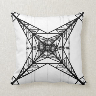 Electricity Pylons  American Mojo Pillow