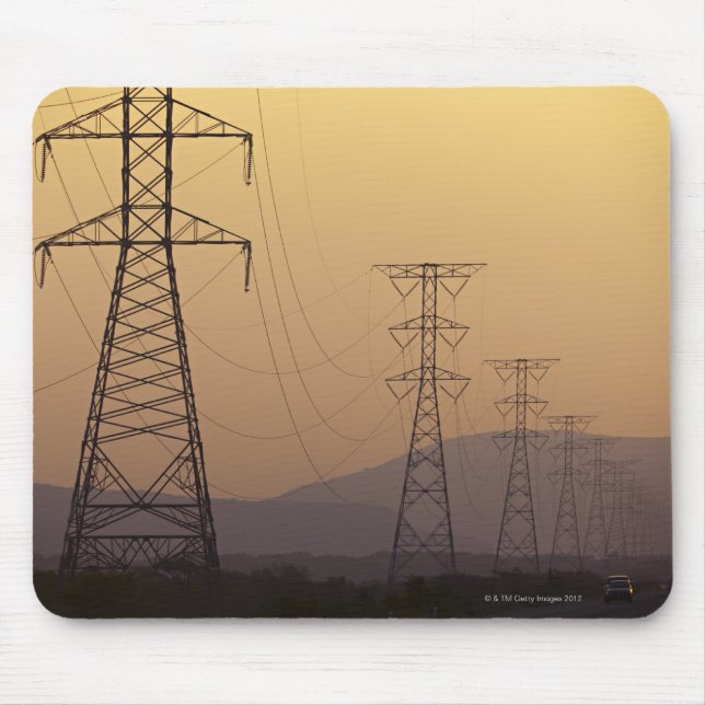 Electricity pylons mouse pad (Front)