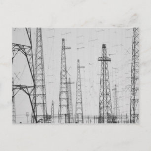 Electricity towers, Howick, Northumberland Postcard