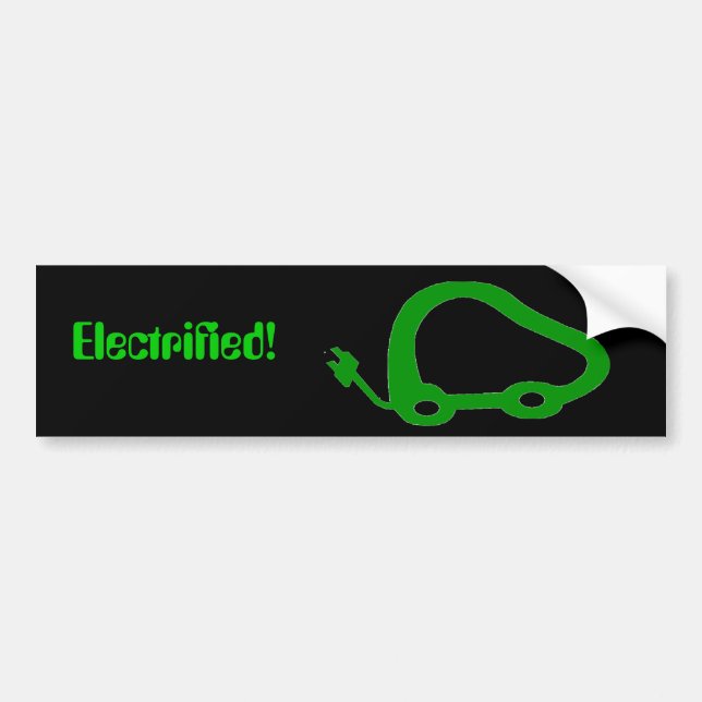 ElectricVehicleFriendly, Electrified! Bumper Sticker (Front)