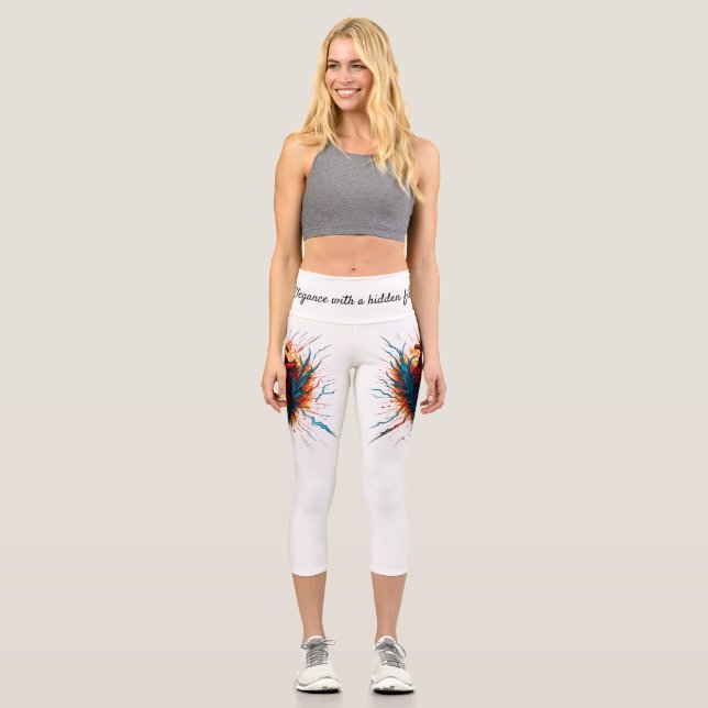 Electrified Passion Leggings – “Elegance with a Hi (Front)