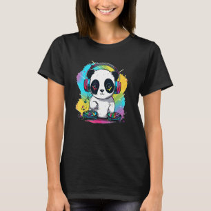 Electro Music Panda Dj Techno  EDM Festival T-Shirt