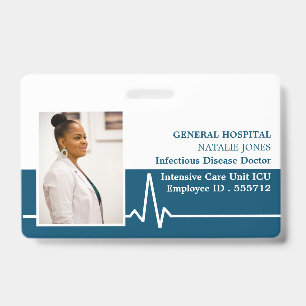 Electrocardiogram, Photo Medical ID Badge