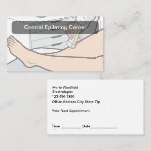 Electrologist And Esthetician Appointment Cards