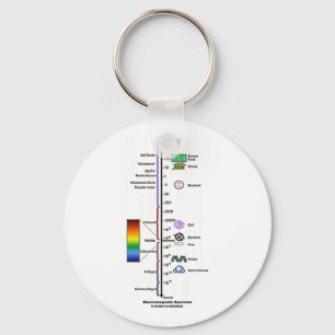 Electromagnetic Spectrum Key Ring