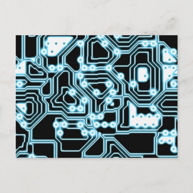 ElecTRON - Blue / Black Postcard (Front)