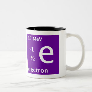 Electron (left handed) Two-Tone coffee mug