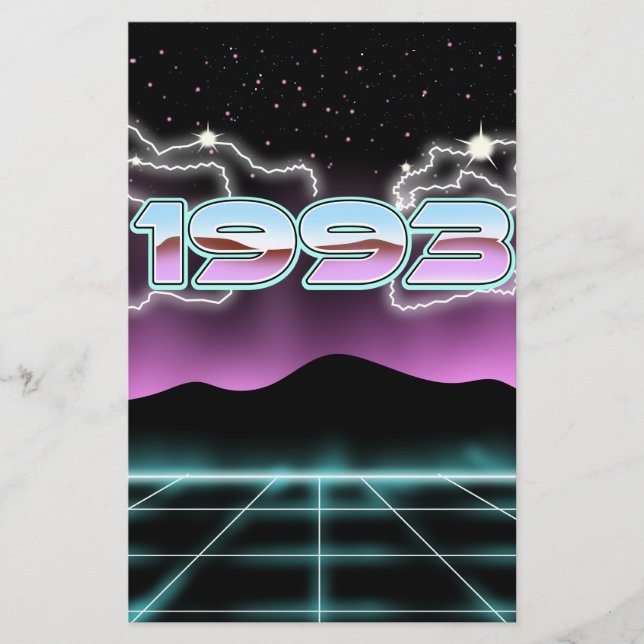 Electronic 1993 stationery (Front)