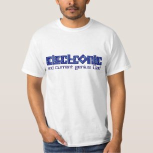 Electronic blue PCB style Dad genius t-shirt
