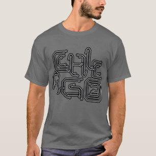 Electronic Chicago PCB T - Dark Grey T-Shirt