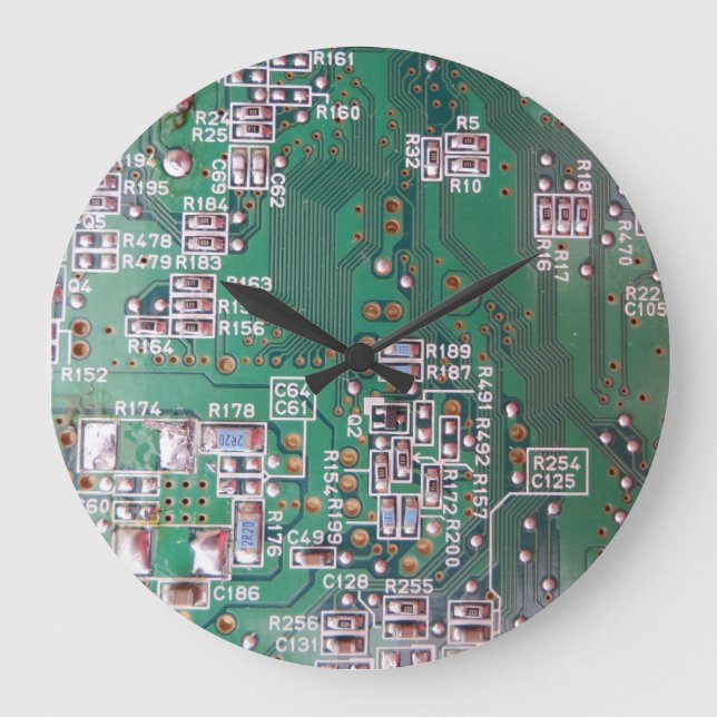 Electronic Circuit Acrylic Wall Clock (Front)