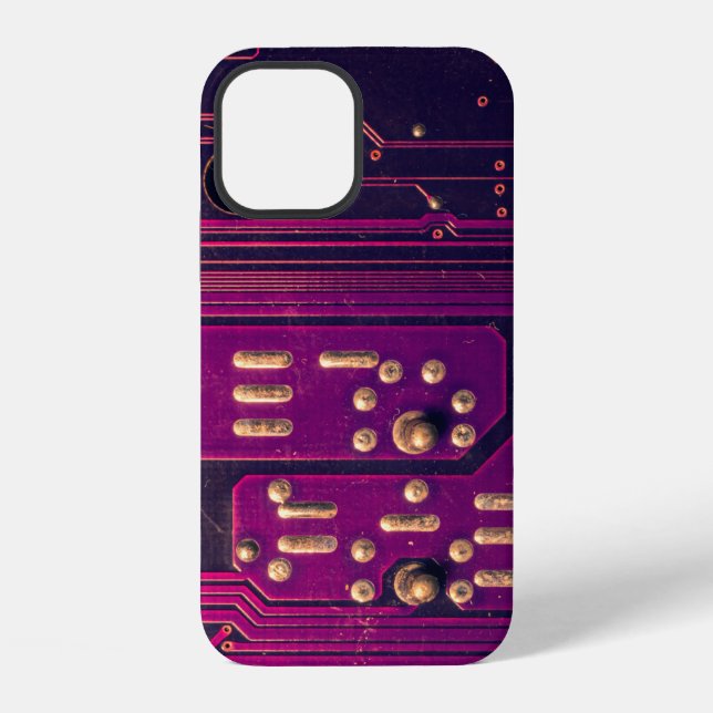 Electronic circuit board abstract background. comp iPhone case (Back)