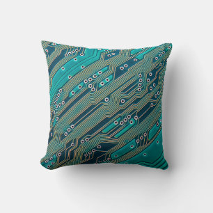 Electronic circuit board close up. background,boar cushion