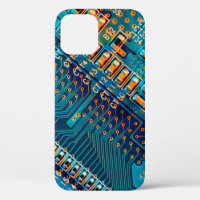Electronic circuit board close up. computer,semico