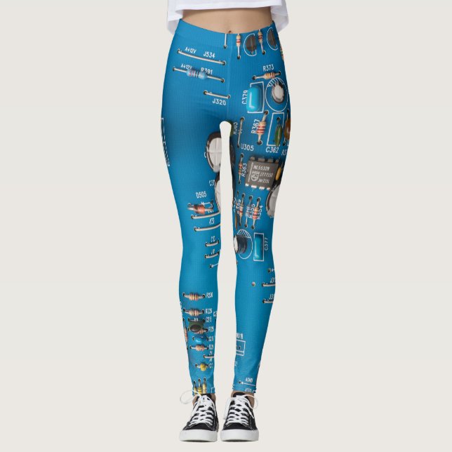 Electronic circuit board leggings (Front)