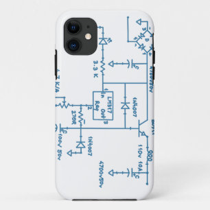 electronic circuit scheme technology blueprint gee Case-Mate iPhone case