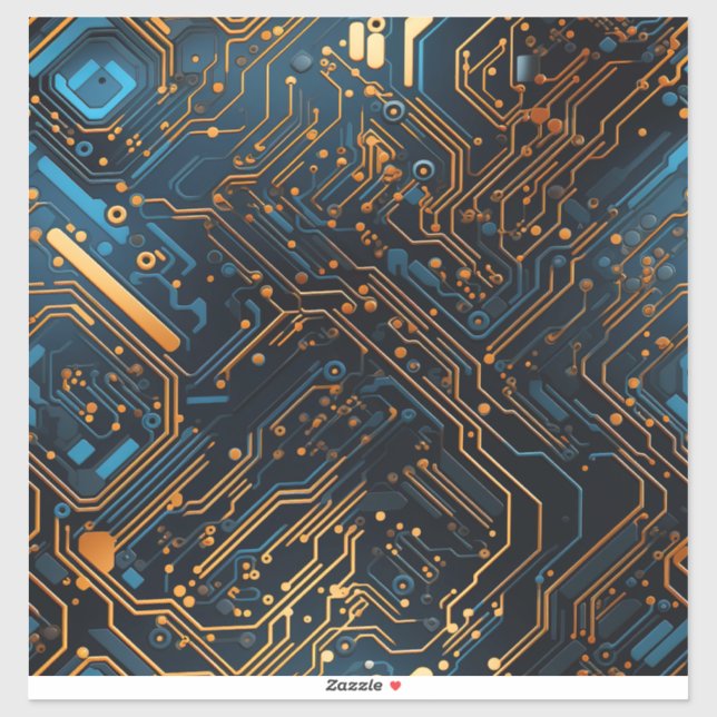 Electronic Circuit Vinyl Sticker (Sheet)
